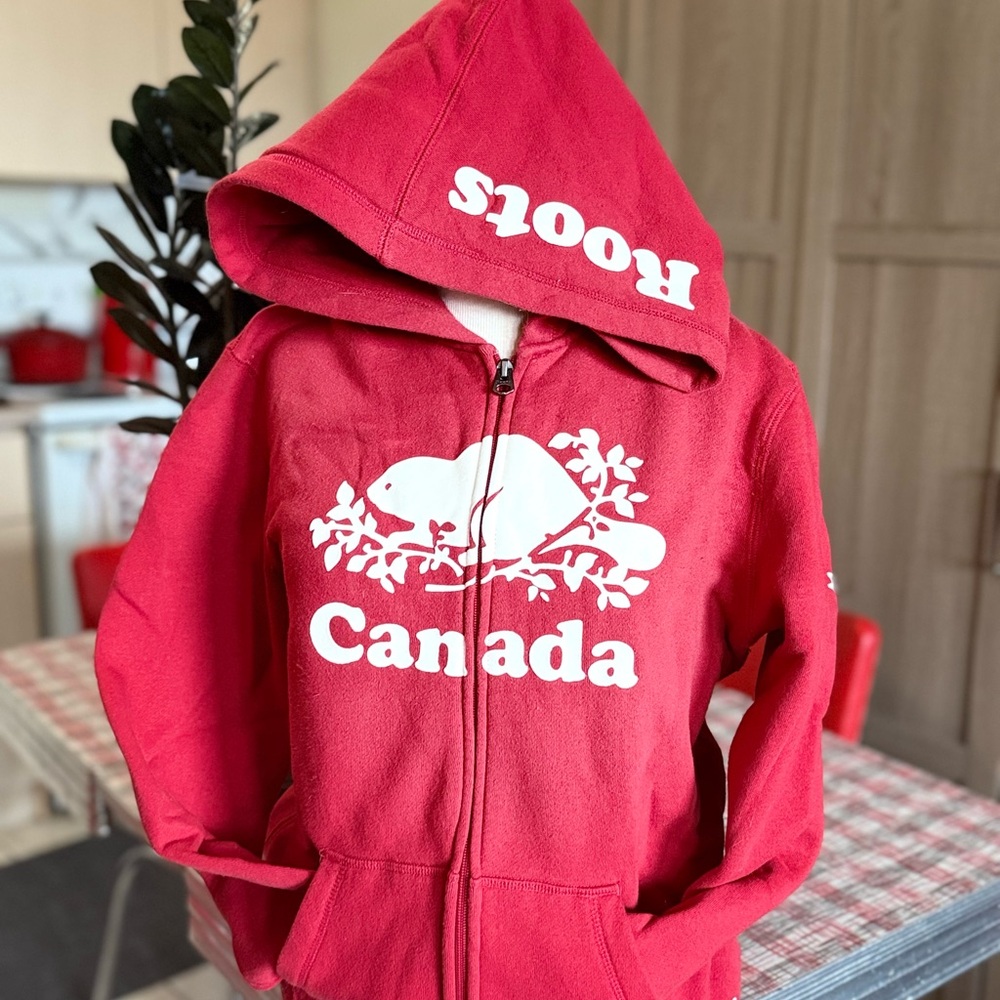 Roots Kids Red Canada Hoodie